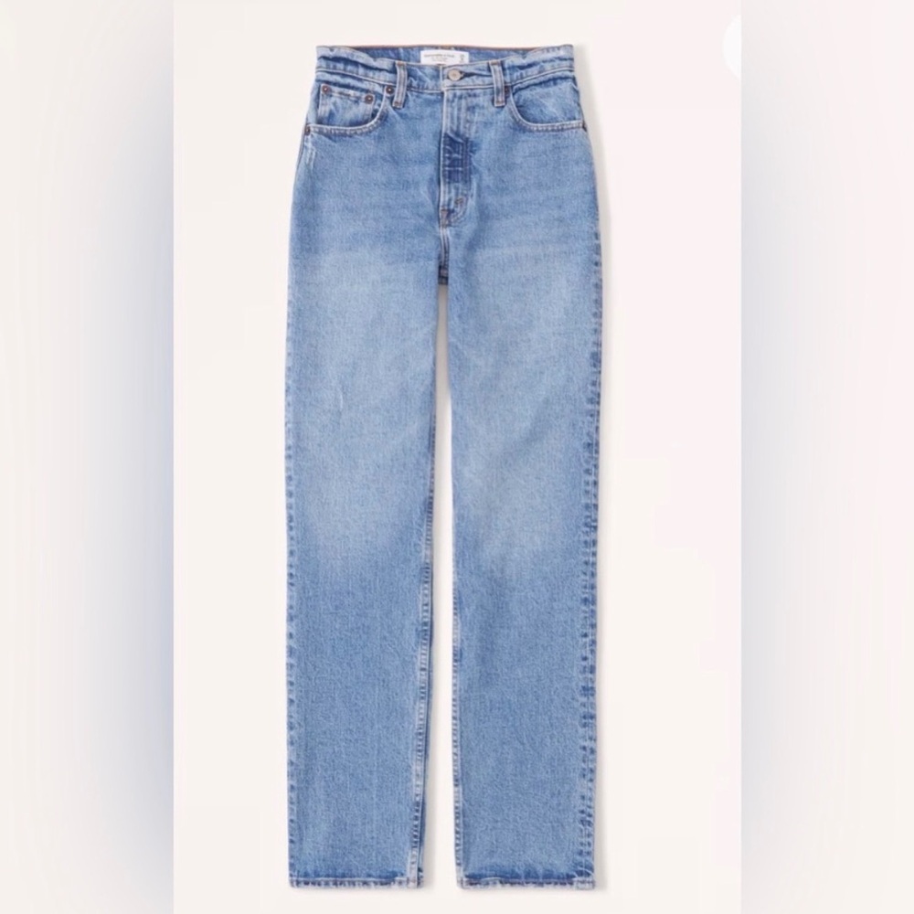 Abercrombie & Fitch 90s Slim Straight Ultra High Rise Jean - Curve Love